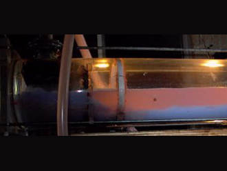 Separator Scale Model, running oil and water with ZSA internals.